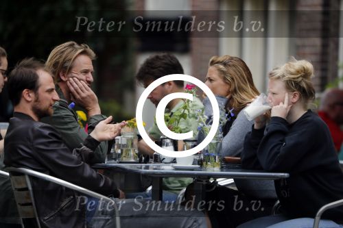 Amsterdam 11 juli 2017 
Jasper Krabbe met zijn nieuwe vriendin ANNEMARIEKE VAN DRIMMELEN