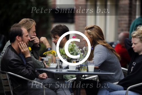 Amsterdam 11 juli 2017 
Jasper Krabbe met zijn nieuwe vriendin ANNEMARIEKE VAN DRIMMELEN