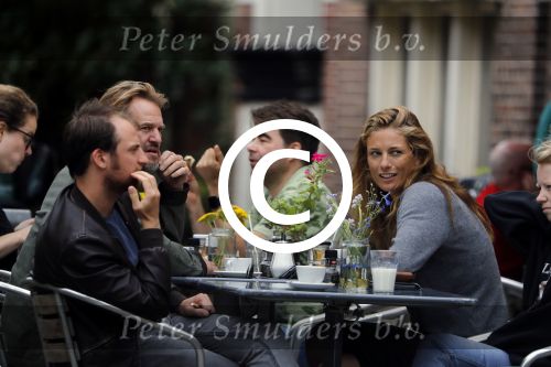 Amsterdam 11 juli 2017 
Jasper Krabbe met zijn nieuwe vriendin ANNEMARIEKE VAN DRIMMELEN