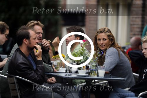 Amsterdam 11 juli 2017 
Jasper Krabbe met zijn nieuwe vriendin ANNEMARIEKE VAN DRIMMELEN