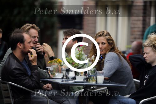 Amsterdam 11 juli 2017 
Jasper Krabbe met zijn nieuwe vriendin ANNEMARIEKE VAN DRIMMELEN