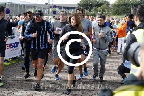 Amsterdam 9 september 2017
Edwin Evers staat op Run van radio 538 bij het Science park. Gerard Joling met Jeroen v d Boom en Fatima Moreiro de Melo