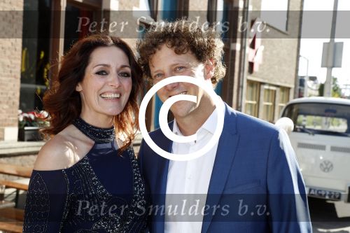 Leiden 2 juli 2017 
Jochem Myjer en zijn vriendin Marloes Novan vieren de 40e verjaardag van Jochem met familie en vrienden.