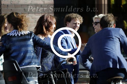Leiden 2 juli 2017 
Jochem Myjer en zijn vriendin Marloes Novan vieren de 40e verjaardag van Jochem met familie en vrienden.