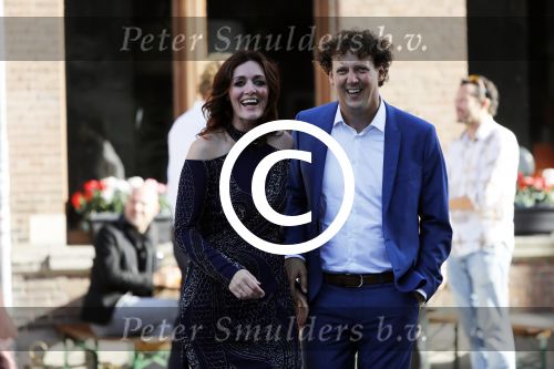 Leiden 2 juli 2017 
Jochem Myjer en zijn vriendin Marloes Novan vieren de 40e verjaardag van Jochem met familie en vrienden.