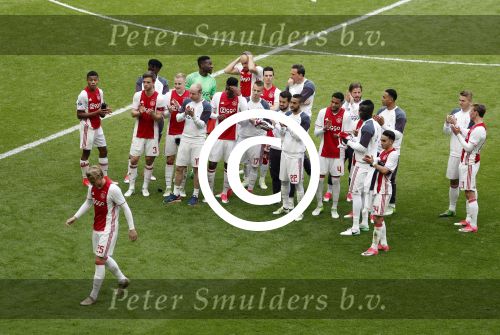 Amsterdam, 7 Mei 2017 AJAX-GoAhead eindstand 4-0
Abdelhak Nouri Kasper Dolberg Justin Kluivert e.a.