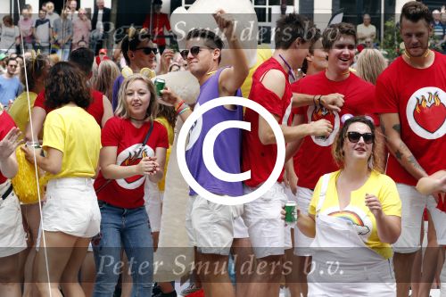 Amsterdam 5 augustus 2017
canal parade in Amsterdam. Kees Tol
