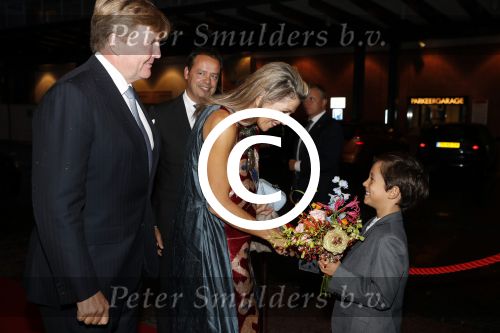 Amsterdam 15 september 2017 
Hugo Gremillet, zoon van Igone de Jongh tijdens de premierevoorstelling Ode aan de Meester bij Nationale Opera & Ballet in Amsterdam..koning Willem Alexander en koningin Maxima zijn de eregasten