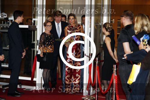 Amsterdam 15 september 2017 
Premierevoorstelling Ode aan de Meester bij Nationale Opera & Ballet in Amsterdam.koning Willem Alexander en koningin Maxima zijn de eregasten