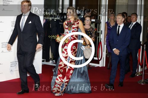 Amsterdam 15 september 2017 
Premierevoorstelling Ode aan de Meester bij Nationale Opera & Ballet in Amsterdam.koning Willem Alexander en koningin Maxima zijn de eregasten