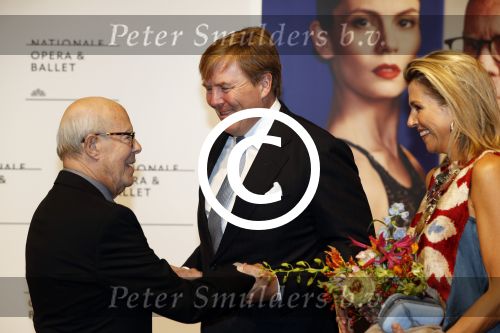 Amsterdam 15 september 2017 
Premierevoorstelling Ode aan de Meester bij Nationale Opera & Ballet in Amsterdam.koning Willem Alexander en koningin Maxima zijn de eregasten