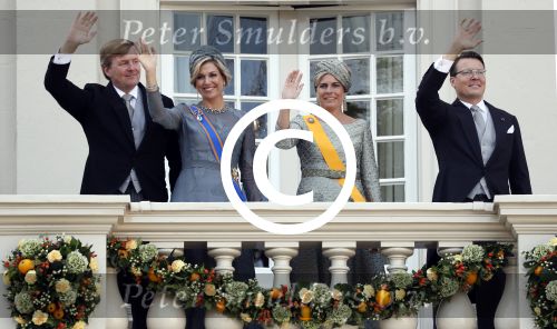 Den Haag 19 september 2017
Koningin Maxima Koning Willem Alexander Prins Constantijn en Prinses Laurentien tijdens prinsjesdag op het binnenhof en op het balkon van paleis Noordeinde