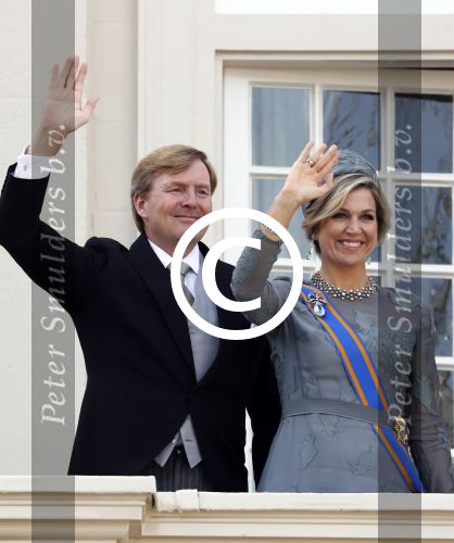 Den Haag 19 september 2017
Koningin Maxima Koning Willem Alexander Prins Constantijn en Prinses Laurentien tijdens prinsjesdag op het binnenhof en op het balkon van paleis Noordeinde