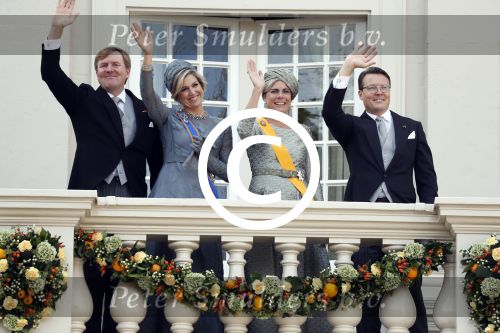 Den Haag 19 september 2017
Koningin Maxima Koning Willem Alexander Prins Constantijn en Prinses Laurentien tijdens prinsjesdag op het binnenhof en op het balkon van paleis Noordeinde