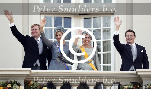 Den Haag 19 september 2017
Koningin Maxima Koning Willem Alexander Prins Constantijn en Prinses Laurentien tijdens prinsjesdag op het binnenhof en op het balkon van paleis Noordeinde
