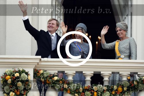 Den Haag 19 september 2017
Koningin Maxima Koning Willem Alexander Prins Constantijn en Prinses Laurentien tijdens prinsjesdag op het binnenhof en op het balkon van paleis Noordeinde