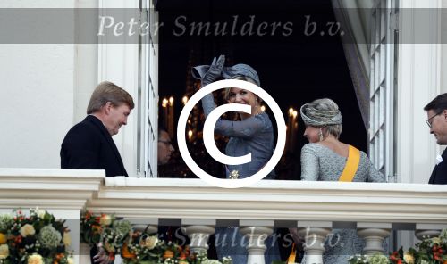 Den Haag 19 september 2017
Koningin Maxima Koning Willem Alexander Prins Constantijn en Prinses Laurentien tijdens prinsjesdag op het binnenhof en op het balkon van paleis Noordeinde