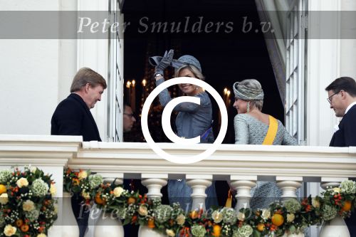 Den Haag 19 september 2017
Koningin Maxima Koning Willem Alexander Prins Constantijn en Prinses Laurentien tijdens prinsjesdag op het binnenhof en op het balkon van paleis Noordeinde