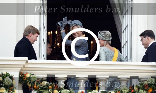 Den Haag 19 september 2017
Koningin Maxima Koning Willem Alexander Prins Constantijn en Prinses Laurentien tijdens prinsjesdag op het binnenhof en op het balkon van paleis Noordeinde