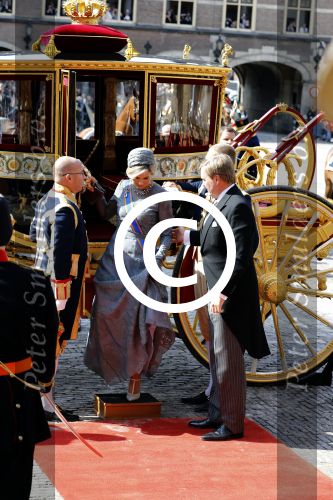 Den Haag 19 september 2017
Koningin Maxima Koning Willem Alexander Prins Constantijn en Prinses Laurentien tijdens prinsjesdag op het binnenhof en op het balkon van paleis Noordeinde