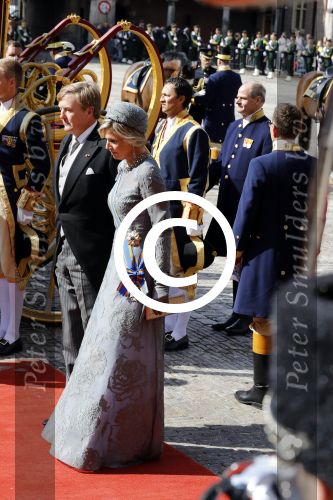 Den Haag 19 september 2017
Koningin Maxima Koning Willem Alexander Prins Constantijn en Prinses Laurentien tijdens prinsjesdag op het binnenhof en op het balkon van paleis Noordeinde