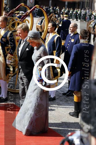 Den Haag 19 september 2017
Koningin Maxima Koning Willem Alexander Prins Constantijn en Prinses Laurentien tijdens prinsjesdag op het binnenhof en op het balkon van paleis Noordeinde