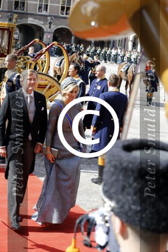 Den Haag 19 september 2017
Koningin Maxima Koning Willem Alexander Prins Constantijn en Prinses Laurentien tijdens prinsjesdag op het binnenhof en op het balkon van paleis Noordeinde