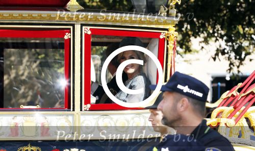Den Haag 19 september 2017
Koningin Maxima Koning Willem Alexander Prins Constantijn en Prinses Laurentien tijdens prinsjesdag op het binnenhof en op het balkon van paleis Noordeinde