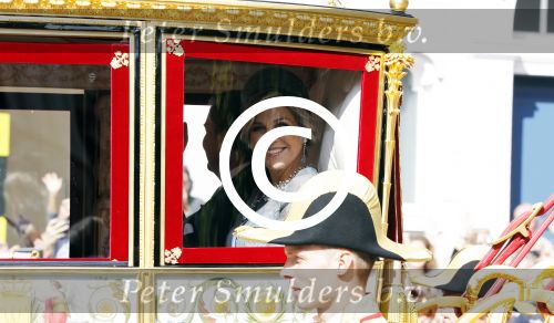 Den Haag 19 september 2017
Koningin Maxima Koning Willem Alexander Prins Constantijn en Prinses Laurentien tijdens prinsjesdag op het binnenhof en op het balkon van paleis Noordeinde
