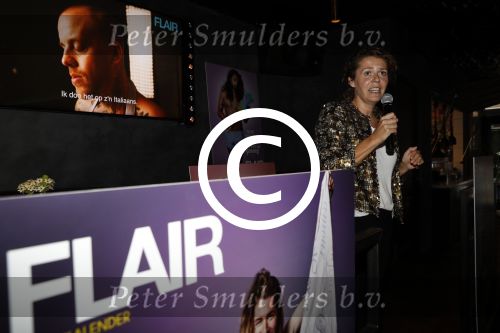 Amsterdam 5 september 2017 
Leonieke Borghuis ( hoofdredactrice Flair) presenteert kalendar. Wiliam Rutten heeft de fotos gemaakt. presentatie is in Martins sportclub