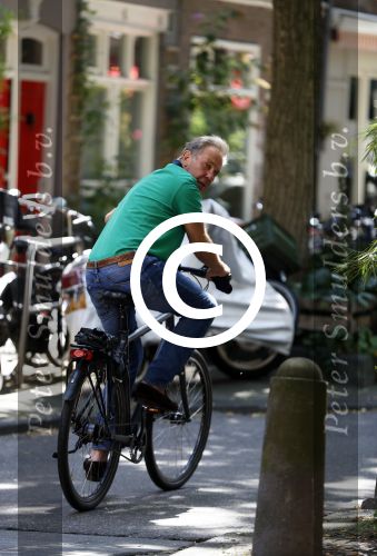 Amsterdam 21 juli 2017 
Maarten Spanjer op de fiets