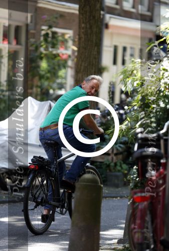 Amsterdam 21 juli 2017 
Maarten Spanjer op de fiets