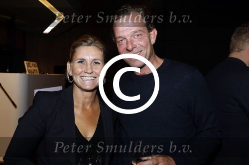 Hilversum 11 september 2017 
Presentatie wijnen in de wisseloord studio\'s met Selwyn Sanatori en Gerard Ekdom. Marie Carmen Oudendijk met haar vriend