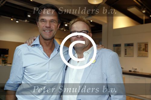 Amsterdam 15 juli 2017
Frits Huffnagel viert zijn 50e verjaardag. Mark Rutte