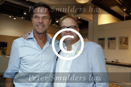 Amsterdam 15 juli 2017
Frits Huffnagel viert zijn 50e verjaardag. Mark Rutte