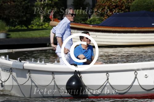 Amsterdam / Ouderkerk aan de Amstel 21 juli 2017
Jort Kelder en Mark Rutte varen met sloep/boot van Jort over de Amstel.