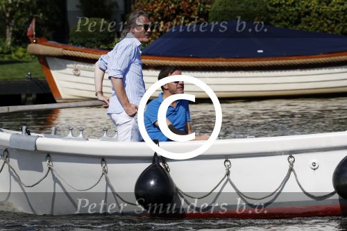 Amsterdam / Ouderkerk aan de Amstel 21 juli 2017
Jort Kelder en Mark Rutte varen met sloep/boot van Jort over de Amstel.