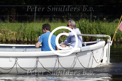 Amsterdam / Ouderkerk aan de Amstel 21 juli 2017
Jort Kelder en Mark Rutte varen met sloep/boot van Jort over de Amstel.