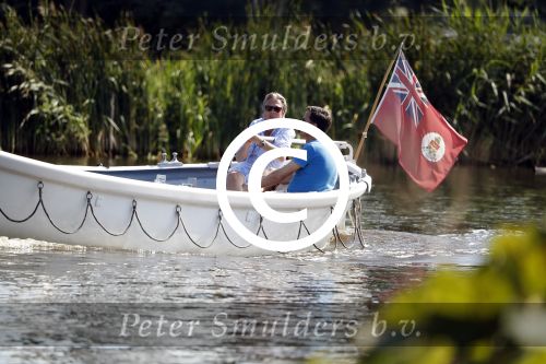 Amsterdam / Ouderkerk aan de Amstel 21 juli 2017
Jort Kelder en Mark Rutte varen met sloep/boot van Jort over de Amstel.
