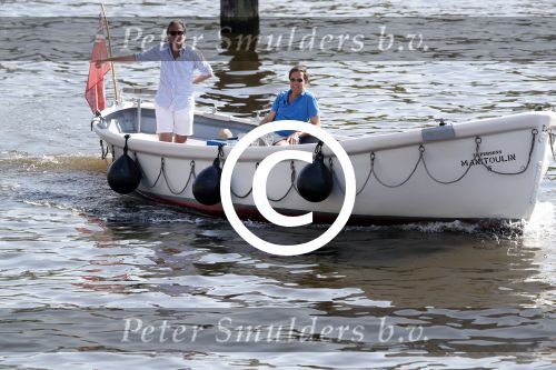 Amsterdam / Ouderkerk aan de Amstel 21 juli 2017
Jort Kelder en Mark Rutte varen met sloep/boot van Jort over de Amstel.