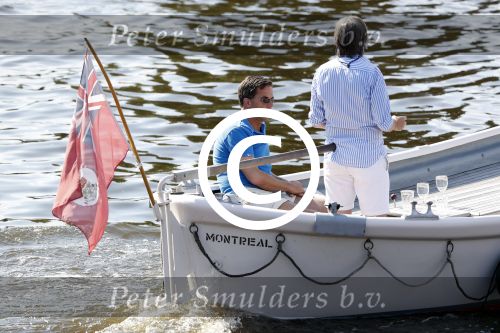 Amsterdam / Ouderkerk aan de Amstel 21 juli 2017
Jort Kelder en Mark Rutte varen met sloep/boot van Jort over de Amstel.
