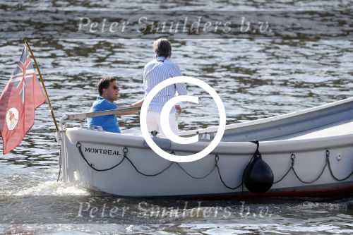 Amsterdam / Ouderkerk aan de Amstel 21 juli 2017
Jort Kelder en Mark Rutte varen met sloep/boot van Jort over de Amstel.