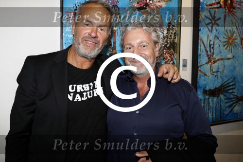 Amsterdam 10 september 2017
Opening expositie Bob Fosko en Bert Kuizenga.n Gijs Scholten van Aschat opent hem. Bert met Mark Teurlings