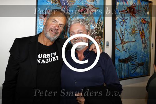 Amsterdam 10 september 2017
Opening expositie Bob Fosko en Bert Kuizenga.n Gijs Scholten van Aschat opent hem. Bert met Mark Teurlings