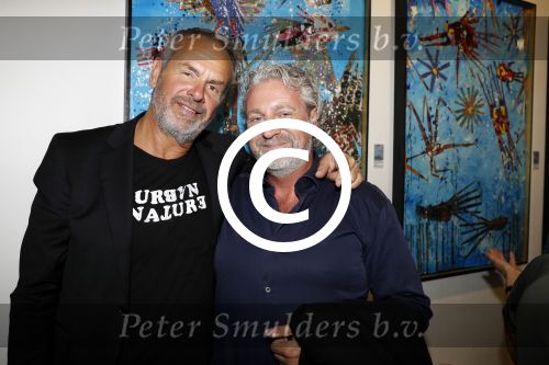 Amsterdam 10 september 2017
Opening expositie Bob Fosko en Bert Kuizenga.n Gijs Scholten van Aschat opent hem. Bert met Mark Teurlings