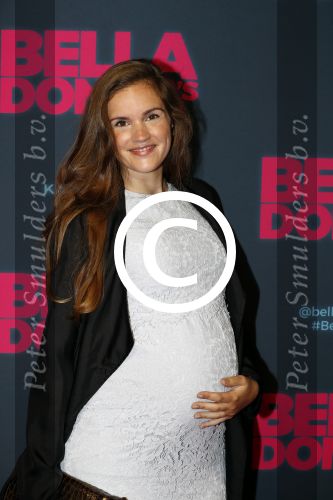 Amsterdam 11 september 2017
Premiere Bella Donna\'s in pathe arena. een zwangere Marly v d Velden met partner