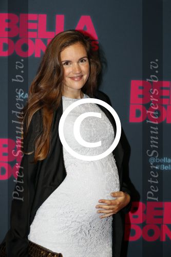 Amsterdam 11 september 2017
Premiere Bella Donna\'s in pathe arena. een zwangere Marly v d Velden met partner