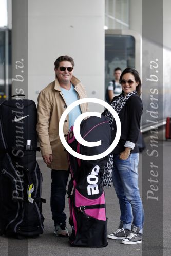 Schiphol 26 juli 2017
Martijn Krabbe en zijn vriendin Noi pakon vertrekken op vakantie naar Mauritius