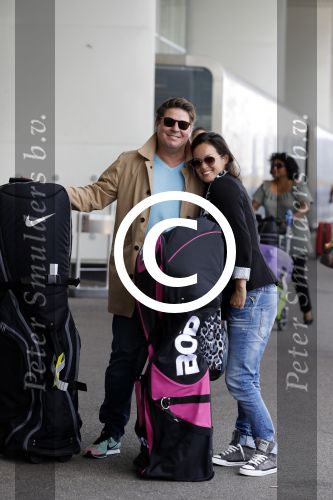Schiphol 26 juli 2017
Martijn Krabbe en zijn vriendin Noi pakon vertrekken op vakantie naar Mauritius