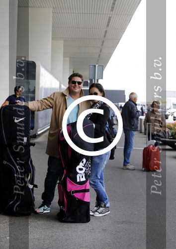 Schiphol 26 juli 2017
Martijn Krabbe en zijn vriendin Noi pakon vertrekken op vakantie naar Mauritius